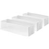 Compactor Optimo Set 3 Organizzatore, Medium, 30 x 10,5 x 8 cm, Plastica, Bianco Traslucido