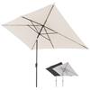 Doppler Parasole Jack 300x200cm in natura I rettangolare per balcone e terrazza I da giardino inclinabile