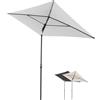 Doppler Parasole Rethink I 180x200cm in grigio chiaro I inclinabile per balcone e terrazza I sostenibile I con apertura a mano I Con copertura