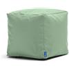 Bruni Cubo Verde menta - 40 x 40 x 40 cm, sgabello a sacco, pouf cubo, pouf quadrato, pouf imbottito con imbottitura in perle EPS, per interno ed esterno, con fodera lavabile, per bambini e adulti