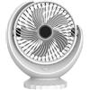 Generic Ventilatore da Tavolo Portatile e rinfrascante, 3 velocità Regolabili, con Ricarica USB, Rotazione a 240°, Silenzioso, Ventola di Raffreddamento per Scrivania, Auto,Casa, Ufficio,Viaggiare