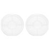 QUARKZMAN 2 PCS Stampo Rotondo Grande in Silicone Stampo per Vassoio Bianco