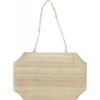 VR VETRINEINRETE Targhetta in Legno 2 Pezzi con Corda in Canapa da Appendere Targa Personalizzabile da decoupage Pittura appendino per Porta rettangolo 10x15x1 cm