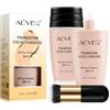 CJXHJY ALIVER Foundation - Fondotinta per trucco 4K per una carnagione impeccabile, copertura media con effetto pelle secondaria, con pennello per trucco di alta qualità, per tutti i tipi di pelle, formula