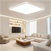 OTREN Plafoniera LED Soffitto 50CM, Lampada da Soffitto Moderno 4000K, 48W Plafoniera Pannello LED Lampadario Luce per Camera da Letto, Bagno, Cucina, Soggiorno, Balcone