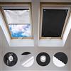 johgee semplice 96 * 120 cm Tenda a Rullo Adatta Con ventosa per finestre per tetti Velux/Tenda a Rullo Oscurante per lucernari Velux