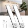TANSOOL+ 20cm Luce LED Sottopensile, Armadio LED con Sensore di Movimento