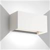 FUPE 25W LED Applique da Esterno/Interno Lampada da Esterni a Parete IP65 Impermeabile Moderno Alluminio Bianco 6500K Bianco Freddo Applique per Esterno Luce Parete Angolo di Luce Regolabile