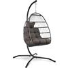 VITA5 Poltrona Sospesa con Supporto - Effetto Rattan - Indoor & Outdoor