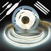 Enteenly Striscia LED COB 2 m, Retroilluminazione TV USB 5V con Dimmer e Funzione Memoria, Striscia LED Dimmerabile senza Punti per Illuminazione Bias TV, Mobili e Ambiente, 6500K