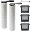 DianSung Spazzole Rullo + filtro per Tineco FLOOR ONE S7 Combo / S7 FlashDry/Switch S7 aspirapolvere per liquidi e asciutti Parti di ricambio, set di accessori 2 Rulli per spazzole + 3 Filtri