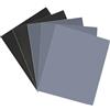 Shineboc Assortimento di carta vetrata fine, 22,9 x 28,9 cm, grana 1000/2000/3000/5000/10000, fogli per levigatura e lucidatura automobilistica su legno, metallo, 5 fogli
