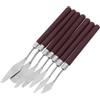 HAWILLOSCH 7 pezzi Spatolper Pittura in Acciaio Inossidabile con in Legno Utensili per Arte e Pittura per Tecniche Miscelazione su Tela per Acquerello e Olio