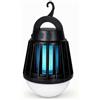 Yeepoo Lampada da campeggio e insetticida 2 in 1, ricaricabile tramite USB, con batteria da 2000 mAh, IPX6, impermeabile, luce LED per tenda con gancio, per esterni, pesca, giardino, emergenze, nero