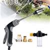 BASTOUR Pistola ad Alta Pressione Power Jet Pistola ad Alta Pressione per Tubo da Giardino Pistola Irrigazione Giardino Pressure Washer Nozzle con Ugello Girevole a 360° per Lavaggio Auto, Giardino e Terrazza