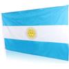 TINEASUR Bandiera Argentina Per Interni, Bandiera Argentina In Poliestere, a, Nazionale a, a Per Parate, Bandiere 3X5 Per Esterni,