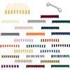 Generico Tenda da Sole Retrattile Mantovana Frontale in Tela Resistente ai Raggi UV con Bordo Smerlato, Ideale per Patio e Terrazze - Copertura Parasole Esterna in Poliestere(Yellow White,L280cmxH20cm)