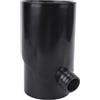 Naroote di Raccolta dell'Acqua Piovana, Deviatore Rotondo per Pluviale da 10 Cm con Valvola Regolabile, Adatto per Botti di Pioggia e Sistemi di Irrigazione, Plastica (Black)
