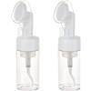 NICENEEDED Flacone In Schiuma Da 100 ml con Pennello, Dispenser per Pompa Detergente per Il Viso con Testina per Massaggio In Schiuma di Silicone, Dispenser Liquidi Da Viaggio per Sapone e Shampoo