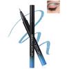 Lestpola Eyeliner liquido metallizzato, azzurro chiaro, brillantini, resistente all'acqua e a lunga durata, resistente alle sbavature, pennino ultra fine, altamente pigmentato, smooth liquido, per donne 03#