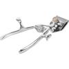 NESTINGHO Tagliacapelli Manuale Vintage in Acciaio Inossidabile Argento | Batteria, per Barba e Basette, Finitura Argento, Uso in Viaggio, 1 Pezzo Incluso