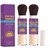 BAInuai Crema solare in polvere minerale SPF 30, resistente all'acqua fino a 80 minuti, lunga durata, leggera, traspirante, finitura opaca naturale, facile da applicare, per bambini (2 pezzi)