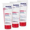 numis med Crema per piedi con 10% urea, crema per piedi molto secchi e ruvidi, per la cura della pelle vegana senza silicone, parabeni e olio minerale, confezione da 3 (3 x 100 ml)