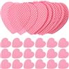 PAMINGONO Dischetti Levasmalto Imbevuti a Forma di Cuore in Cotone Rosa, Super Assorbenti per Rimuovere Smalto Rapidamente, Confezione da 200 Fogli, per Manicure e Uso On The Go