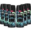 Axe Premium Body Spray Aqua Bergamot senza sali di alluminio, 150 ml, 6 pezzi