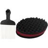 Generico Twist Sponge - Brush Per Capelli - Sponge Per Capelli | Spugna Per Capelli Per Uomini Neri, Pennello In Dreadlocks, Acconciatura Di Manutenzione Dreadlocks Abiti Accessori Abiti Da Uomo