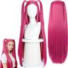 IATAHI Parrucca Cosplay,Parrucca Rosa da Cosplay,Parrucca per Cosplay per Bambini,Parrucca Cosplay Anime,Parrucca per Hunter Anime Costume,Parrucca Kpop per Halloween,Rosa,(Mira)