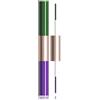 MAYEON Mascara Impermeabile con Piccolo Pennello, 1 Mascara con 2 Colori, Multicolore, 2 Pennelli 2 Colori, Anti-Sbavature, Lunga Durata, Volume e Allungamento, Senza Grumi (Verde e Viola)