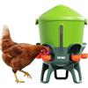 Omlet Irrigatore termico per polli, 3 galloni, dispenser automatico di acqua per polli, senza BPA, coperchio a cupola anti-rottura, include 5 tazze e capezzoli, verde Eglu