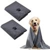 ZOVRIXIA 2 Pezzi Asciugamano Cane Microfibra Extra Assorbente 100 x 50 CM