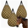MEEQUE 3 reti da fieno per cavalli, a maglia stretta, sacco rotondo da 10 kg con borsa per il trasporto, borsa da fieno da appendere come rete per mangime per cavalli, pascoli, rimorchi per cavalli, palline