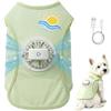 GZWY Giubbotto rinfrescante per cani con ventola, 3 velocità del vento regolabili, gilet rinfrescante per cani, gilet rinfrescante per cani, estivo, fresco, per cani di taglia piccola, media e grande (A, S