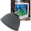 Phefop Gorgogliatore per Acquario Disco di Pietra Porosa per Acquario Pietra di Sabbia Sinterizzata con Piastra Diffusore a in Acciaio Inossidabile 15 Cm per Stagno Aerazione Fine (6 cm)