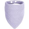 ICEMOOD Bandana per cani di taglia media, bandana triangolare regolabile con bottone a pressione, in tinta unita, accessorio comodo per cani di taglia media 15-40 kg, viola