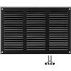 LIRAST 300x200mm Griglie D'Aerazione/Ventilazione in Metallo Antracite - Griglia D'aria con Rete Anti Insetti