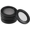 sourcing map - Rondelle piatte in gomma da 2,5 cm, diametro di 30 mm, diametro di 21 mm, spessore 3 mm, con filtro in acciaio inox, confezione da 6