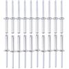 DTGN 5mm x 25mm (DxL) Ciechi Rivetti - 60pz - Buoni per Macchinari Giunzione - Alluminio Cupola Aperto Terminale Rivetto