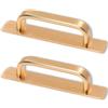 XBAIPIN Set di 2 maniglie autoadesive per porte scorrevoli, 180 mm, maniglie da cucina in lega di alluminio, impugnatura adesiva per armadi, maniglia scorrevole senza fori per armadi, porte interne e