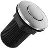 ORFOFE Interruttore Pulsante Pneumatico in Acciaio Inossidabile Nero 32mm Aria Decorativo Facile da Installare per Tritarifiuti per Cucina