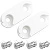 rudis-spareparts Staffa Cerniera per scarpiera 110364, Pezzo di Ricambio per Ikea HEMNES (2 Pezzi + 4 Viti)