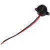 Akozon Segnalatore acustico elettronico 12VDC, 3-24V Cicalino elettronico piezoelettrico Continuo 85-95 decibel Lunghezza cavo 100mm Suono attivo piezoelettrico continuo 100mm Nero
