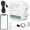 RDTOK Apriporta WiFi garage door opener, apricancello wifi controllo Tuya App, apricancello intelligente compatibile con Alexa, Google Assistant, nessun hub richiesto, 2.4 GHz (1 Pezzi)