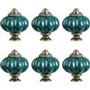 Tmboryuu 6Pcs Ceramica Comò Pomello Armadio Cucina Maniglia Porta Armadio Tirare A Forma di Zucca Cassetto Pomello Mobili Hardware Singolo Foro Cassetto Maniglie Cassettiere Sostituzione