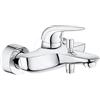 Grohe 23726003 Eurostyle New Miscelatore Monocomando per Vasca/Doccia, Leva Chiusa, Cromo