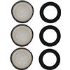Tofficu Set Da 3 Filtri Per Aeratore Rubinetto in Ottone, Limitatore Di Flusso Nucleo Filtro Interno, Accessori Di Ricambio Per Cucina e Bagno Guscio in Acciaio Inox Resistente e Risparmio Idrico