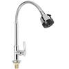 Yosoo Rubinetto da cucina G1/2in Universal Bendable Home Kitchen Single Cold Water Tap Kitchen Sink Rubinetto dell'acqua